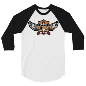 Hog Heaven BBQ 3/4 Sleeve Raglan T-Shirt