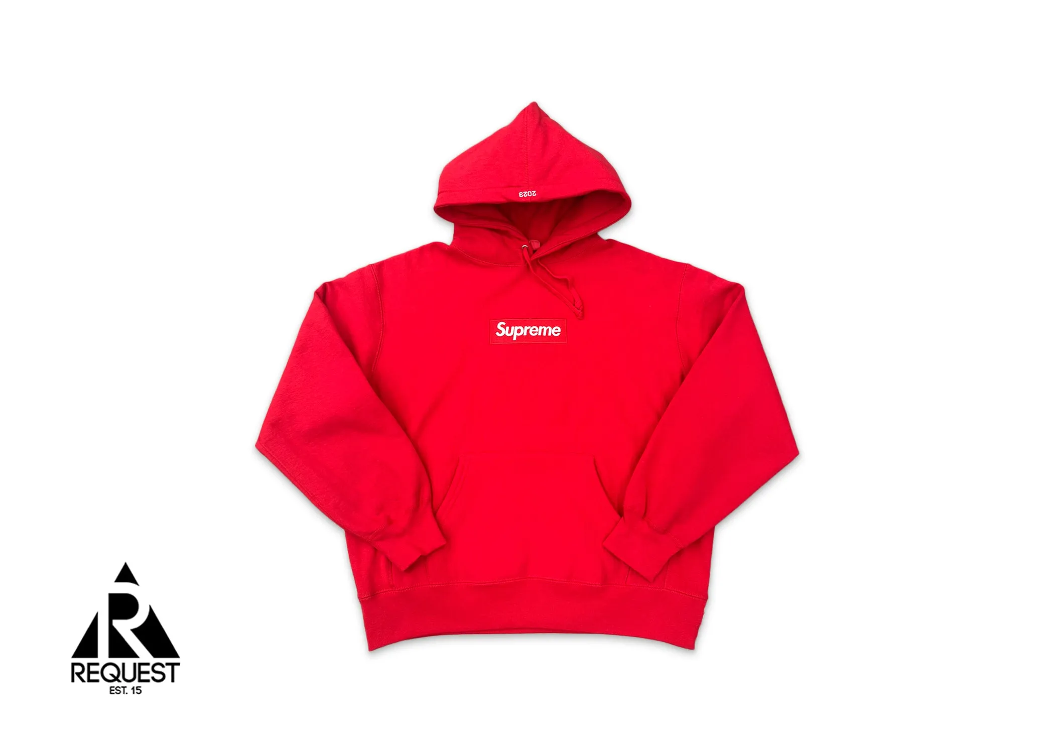 Hooded Box Logo Sweatshirt “Red" FW23 (DOOR BUSTER)