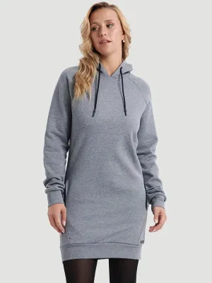 Hoodie Dress - Gris Foncé Chiné