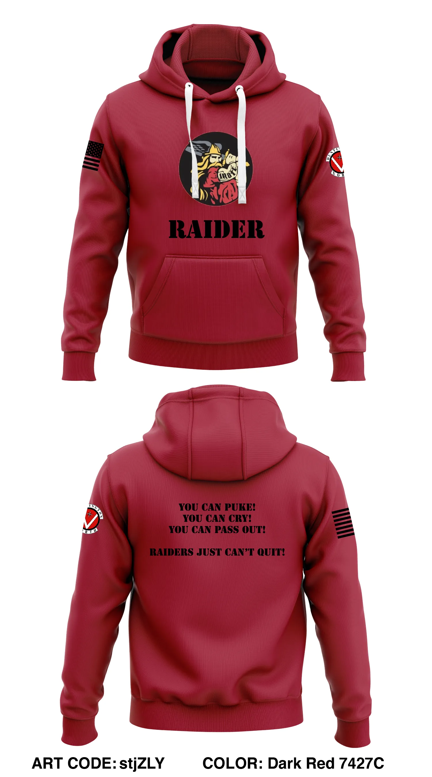 Huntington North JROTC  Store 1 –  – stjZLY Core Men's Hooded Performance Sweatshirt - crsbjt