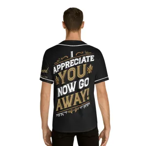 I Appreciate You Men's Baseball Jersey (AOP)