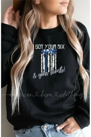 I Got Your Six (BLUE) Crewneck Sweatshirt
