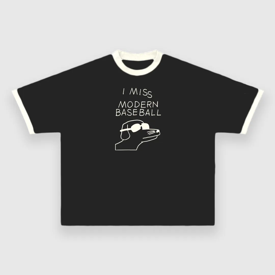 I Miss Modern Baseball Custom Printed T-Shirt