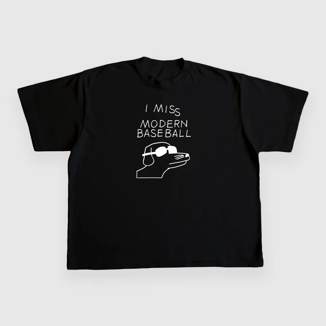I Miss Modern Baseball Custom Printed T-Shirt