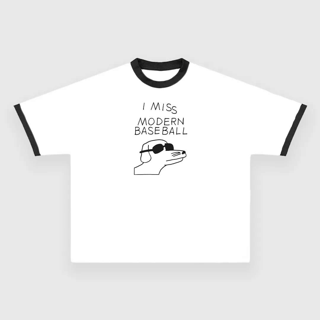 I Miss Modern Baseball Custom Printed T-Shirt