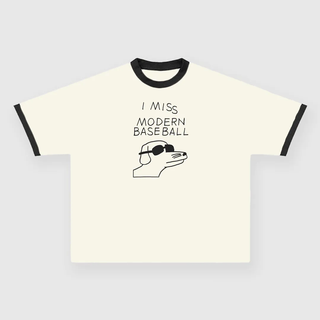 I Miss Modern Baseball Custom Printed T-Shirt