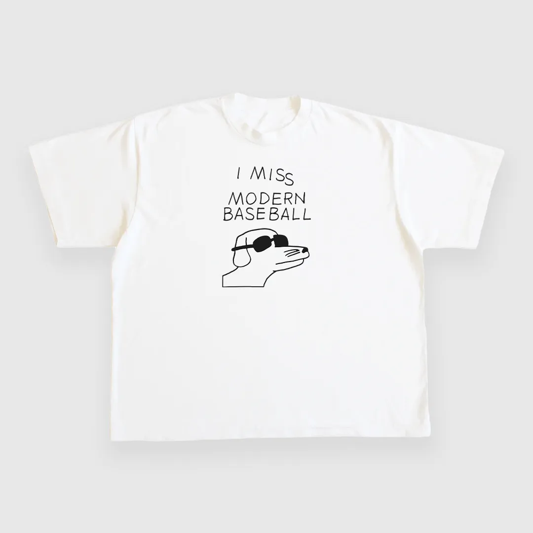 I Miss Modern Baseball Custom Printed T-Shirt