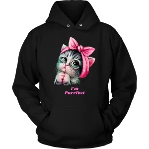 I'm Purrfect | Hooded Sweatshirts | Catlovers | Family Pets