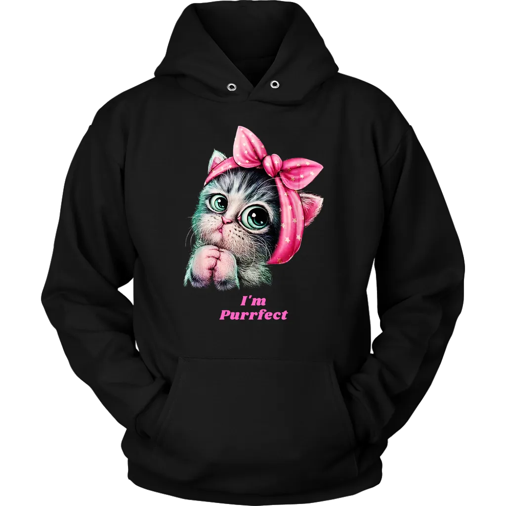 I'm Purrfect | Hooded Sweatshirts | Catlovers | Family Pets