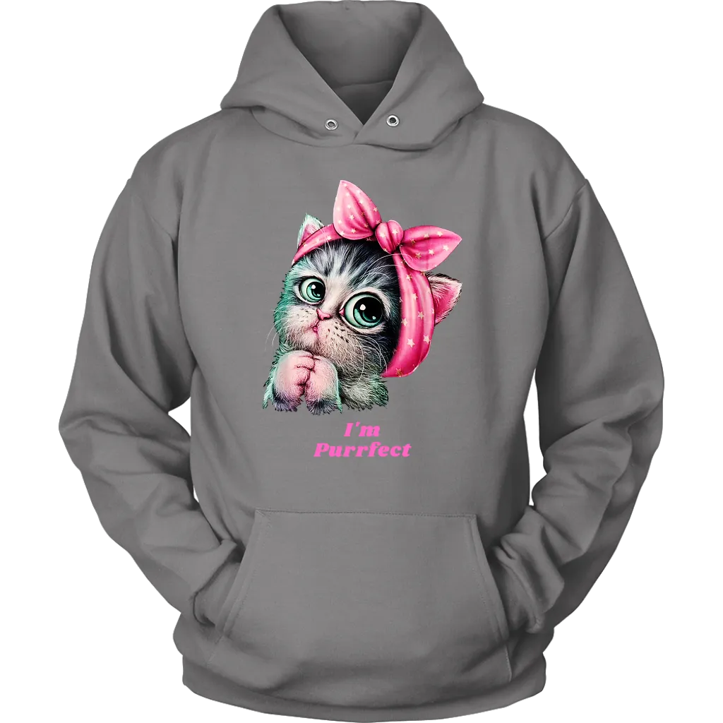 I'm Purrfect | Hooded Sweatshirts | Catlovers | Family Pets