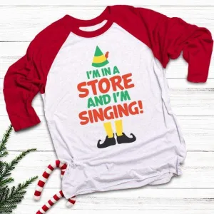 I'm Singing In A Store Raglan