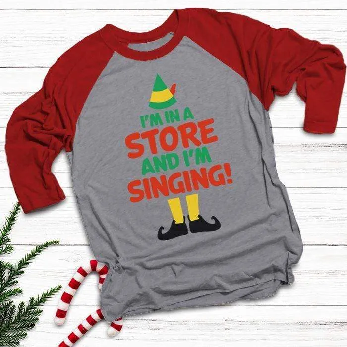 I'm Singing In A Store Raglan