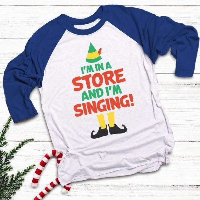 I'm Singing In A Store Raglan