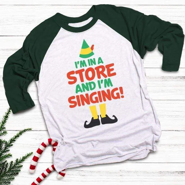 I'm Singing In A Store Raglan