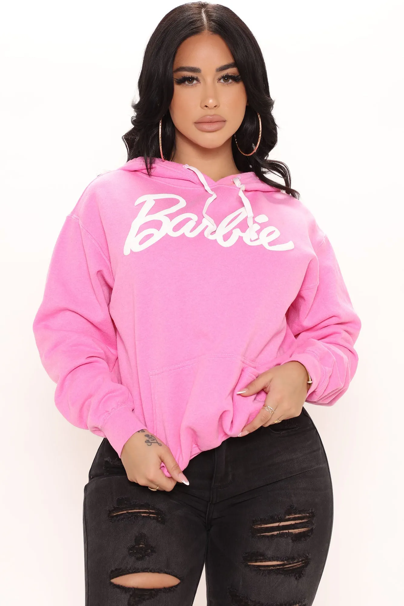 In A Barbie World Hoodie - Pink