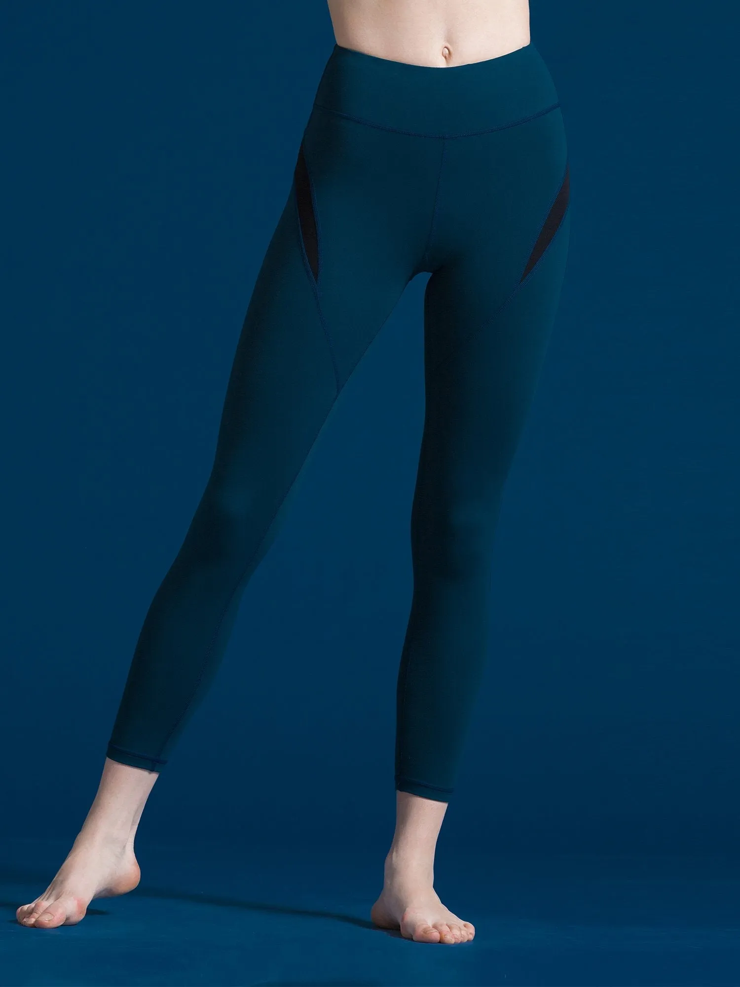 INCEPTION ANKLE CROPS 2.0, LAKE/BLACK