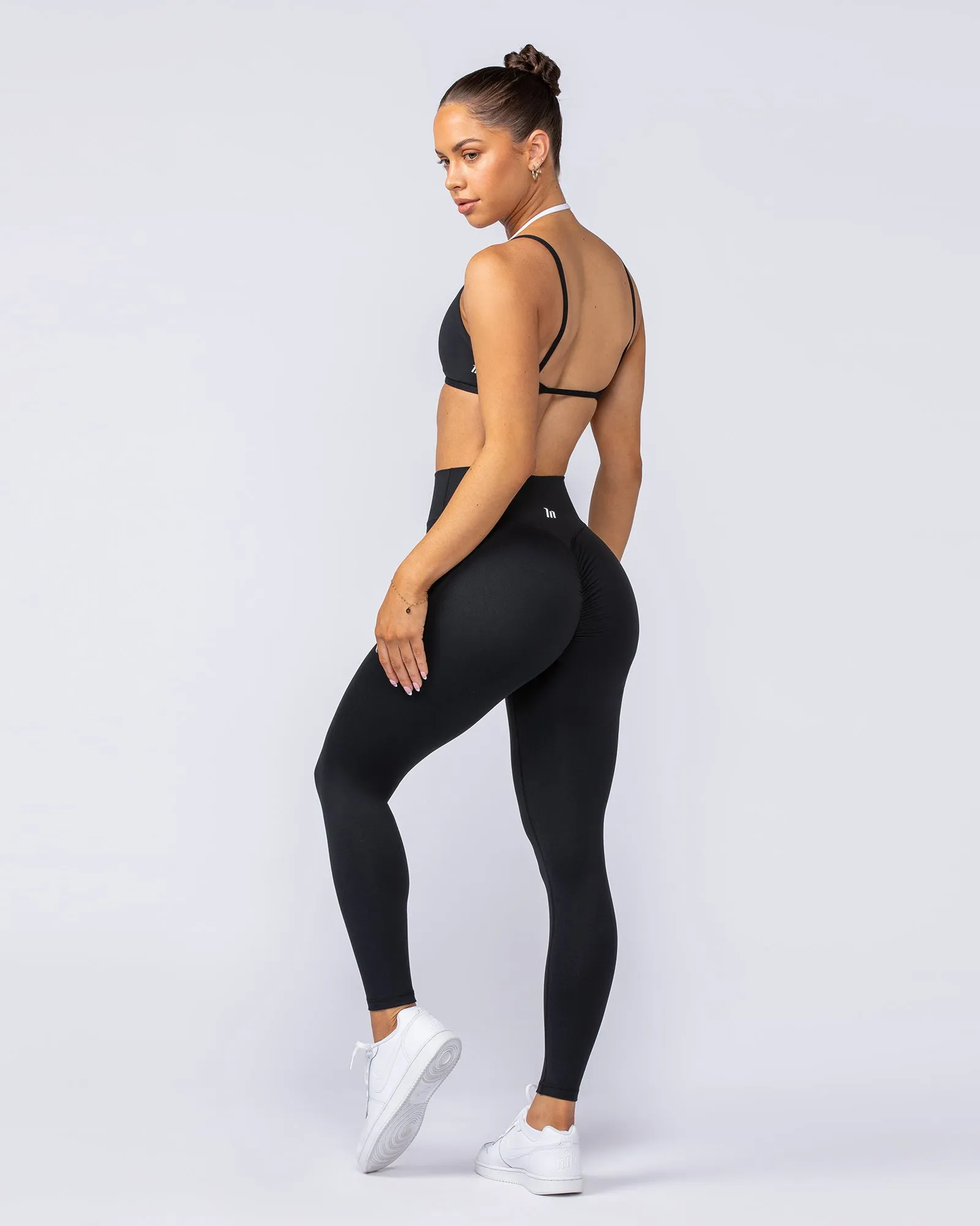 Instinct Scrunch Ankle Length Leggings - Black
