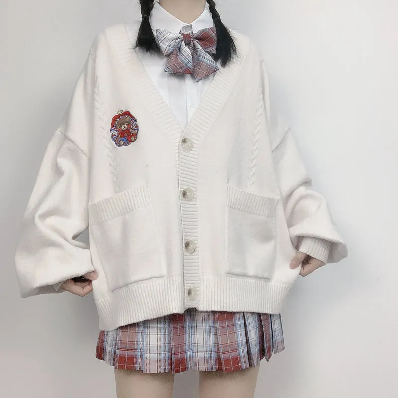 Japanese v-neck cardigan sweater yc23661