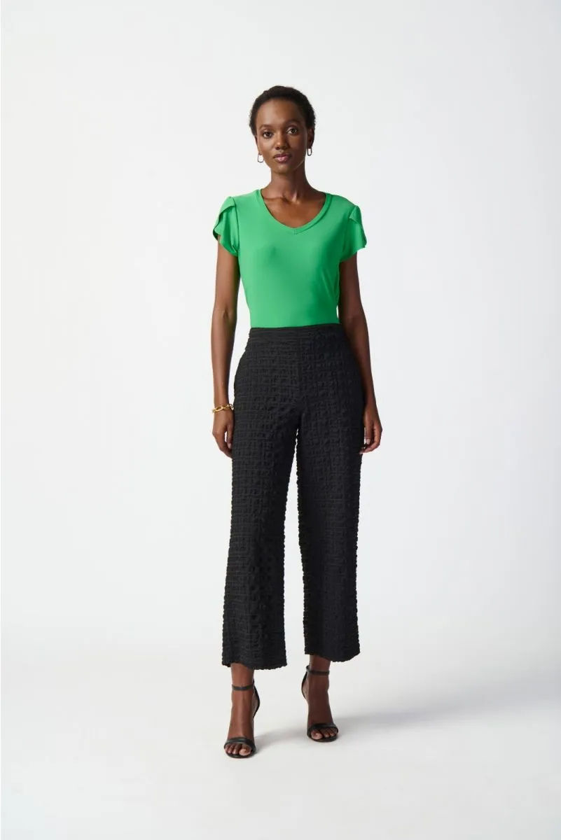 Joseph Ribkoff Short Tulip Sleeve V-Neck T-Shirt Top 241179
