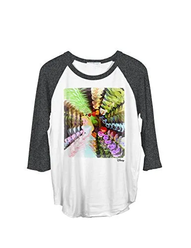 Junk Food Alice in Wonderland 3/4 Sleeve Raglan Womens T-Shirt