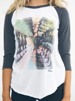 Junk Food Alice in Wonderland 3/4 Sleeve Raglan Womens T-Shirt