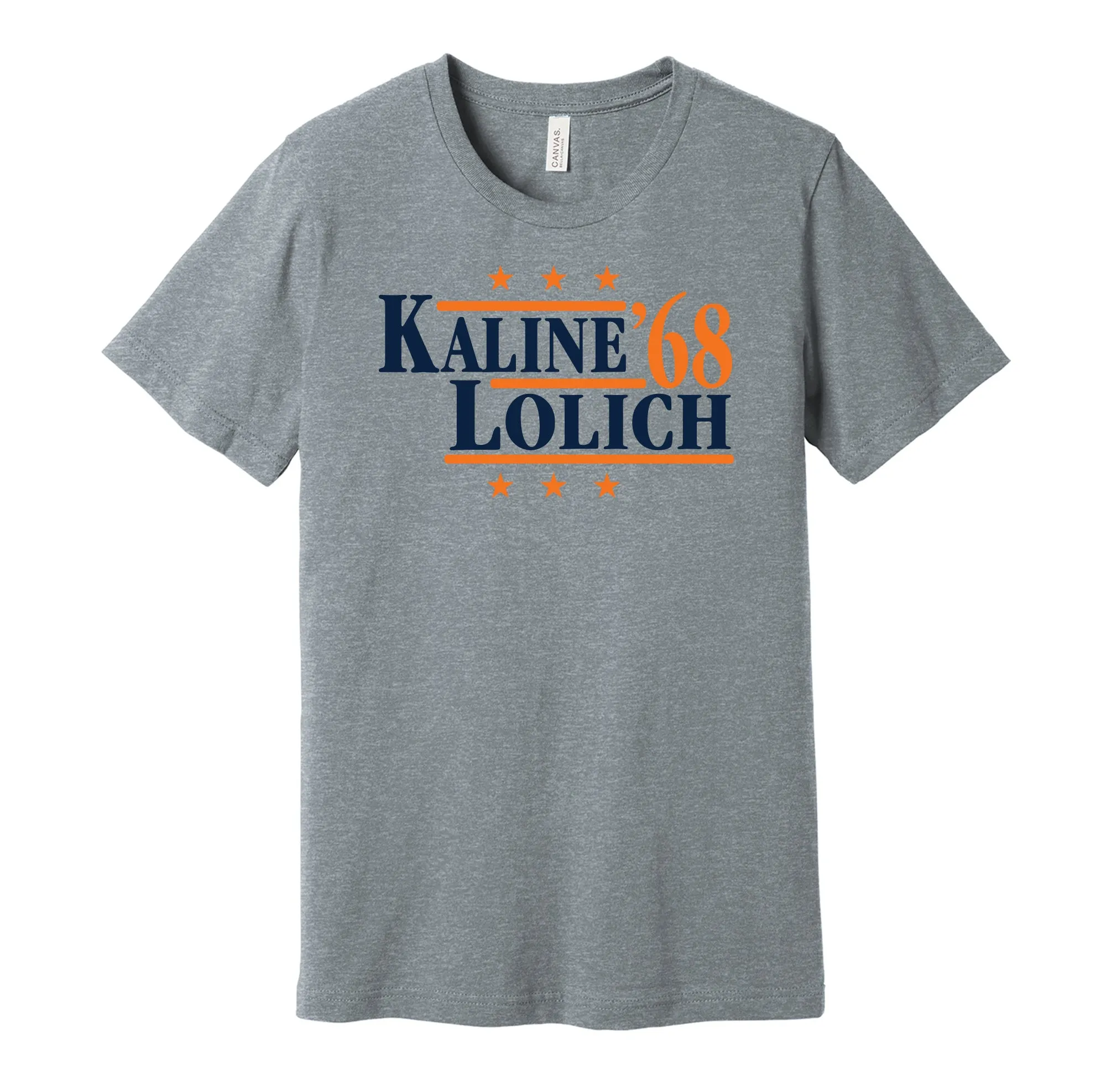 Kaline & Lolich '68 - Detroit Baseball Legends Political Campaign Parody T-Shirt - Hyper Than Hype Shirts