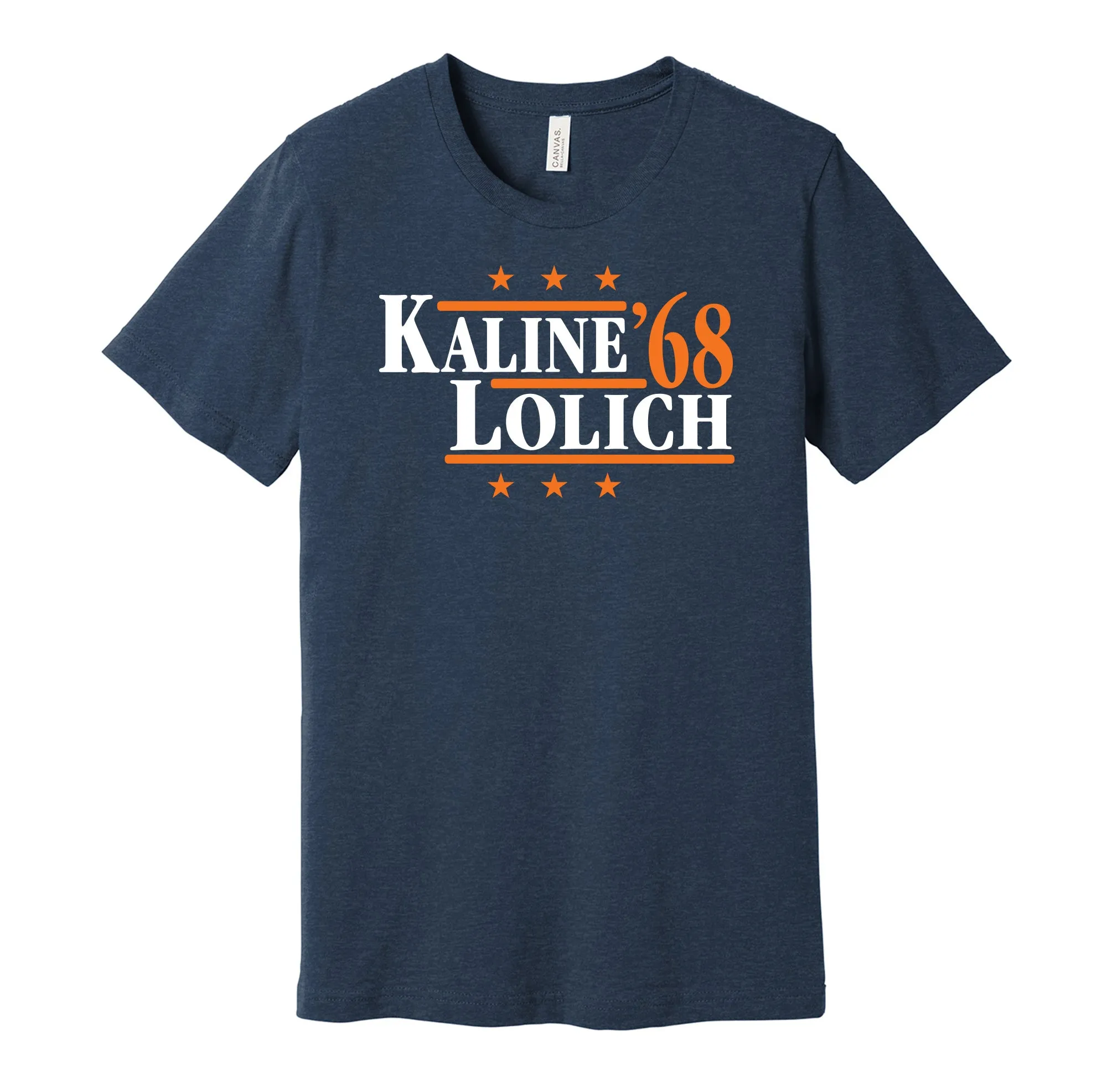 Kaline & Lolich '68 - Detroit Baseball Legends Political Campaign Parody T-Shirt - Hyper Than Hype Shirts