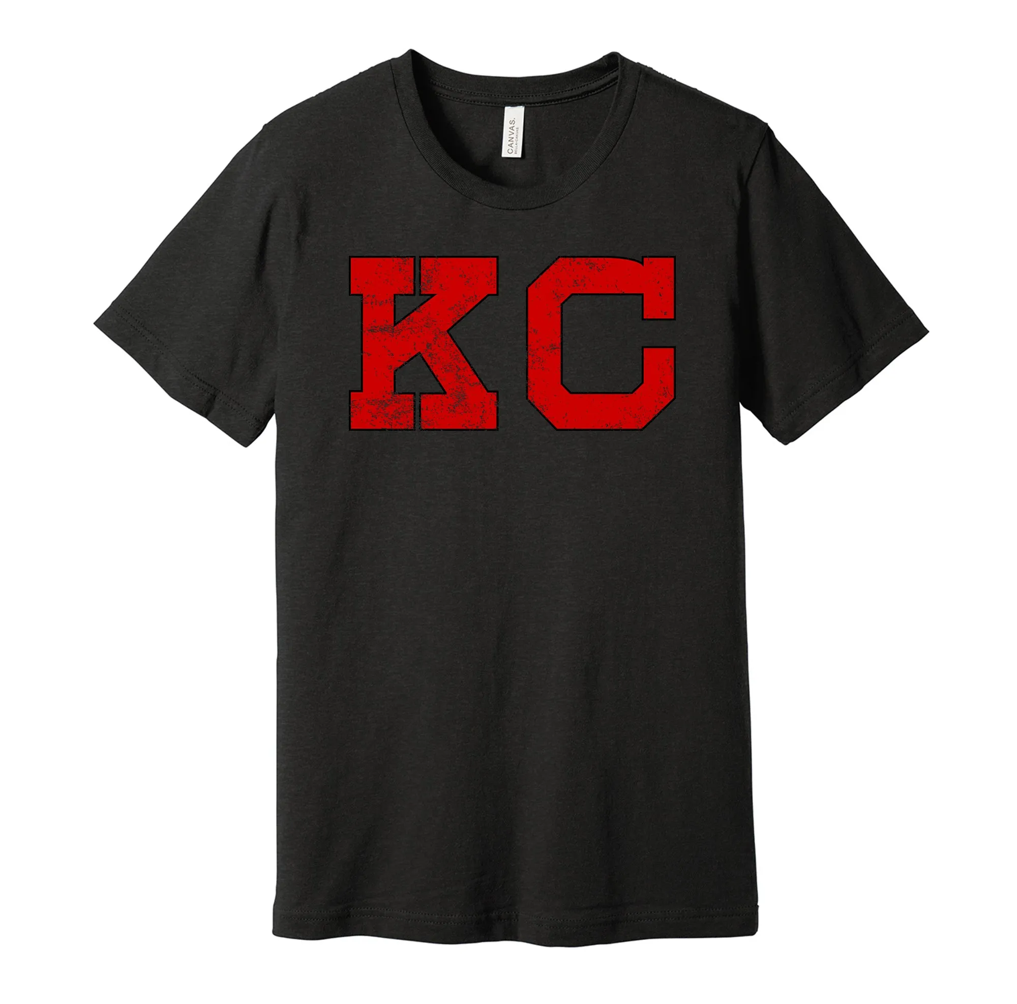 Kansas City Monarchs Distressed KC Logo Shirt - Defunct Negro Baseball Team - Celebrate Black Heritage and History - Hyper Than Hype