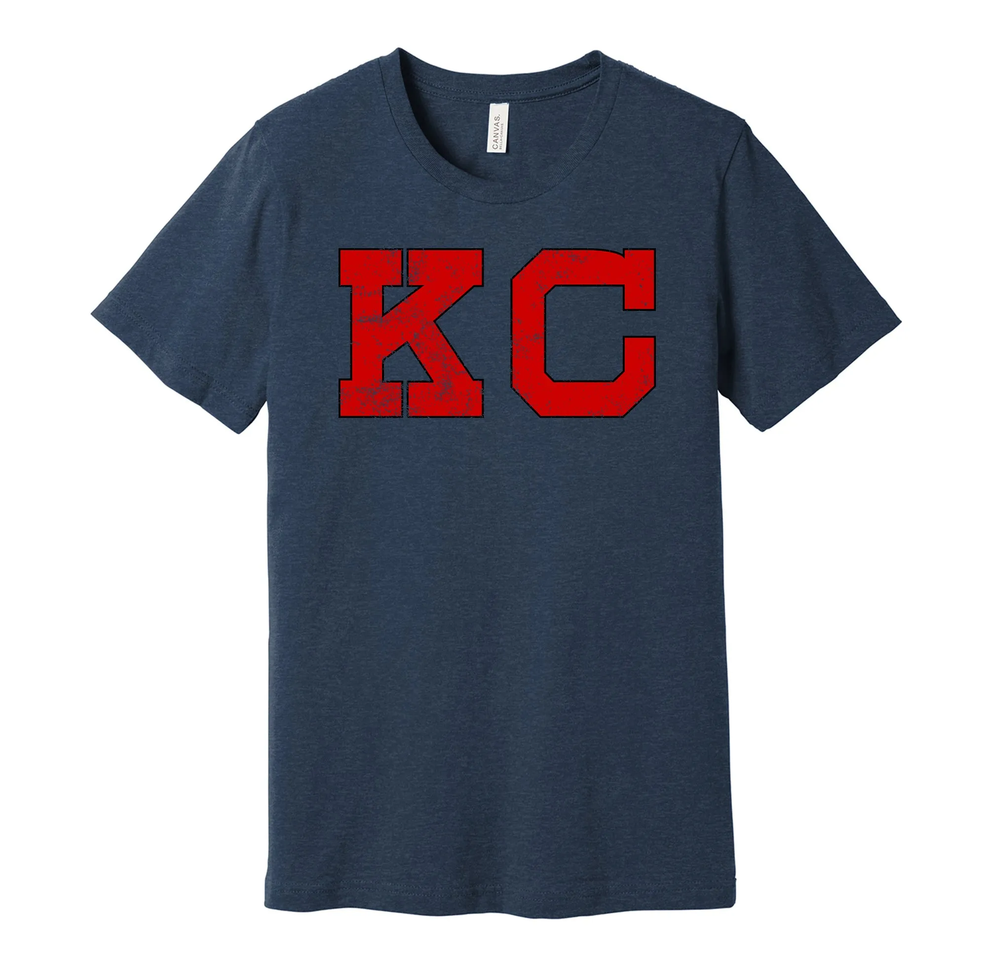 Kansas City Monarchs Distressed KC Logo Shirt - Defunct Negro Baseball Team - Celebrate Black Heritage and History - Hyper Than Hype