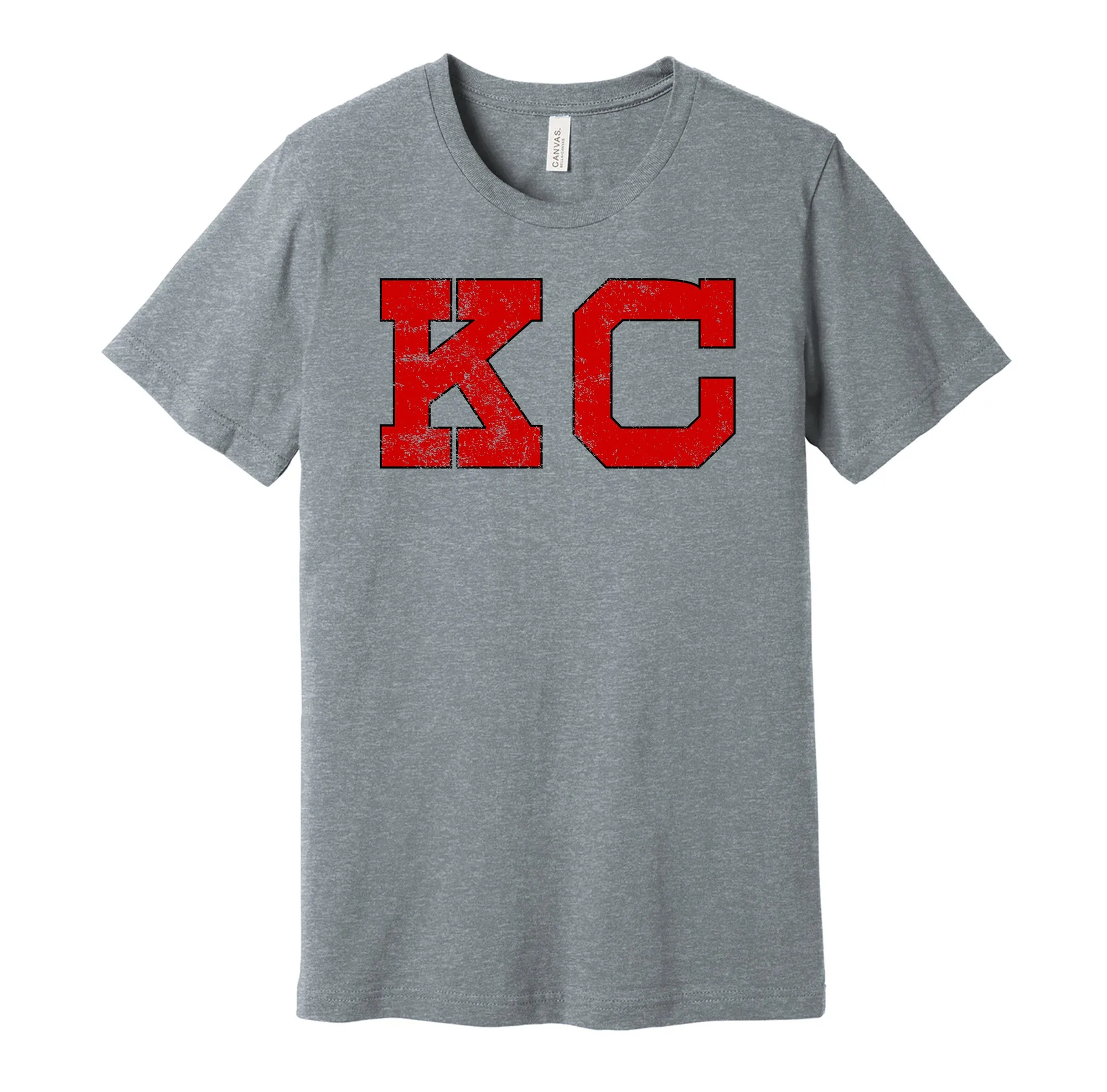 Kansas City Monarchs Distressed KC Logo Shirt - Defunct Negro Baseball Team - Celebrate Black Heritage and History - Hyper Than Hype