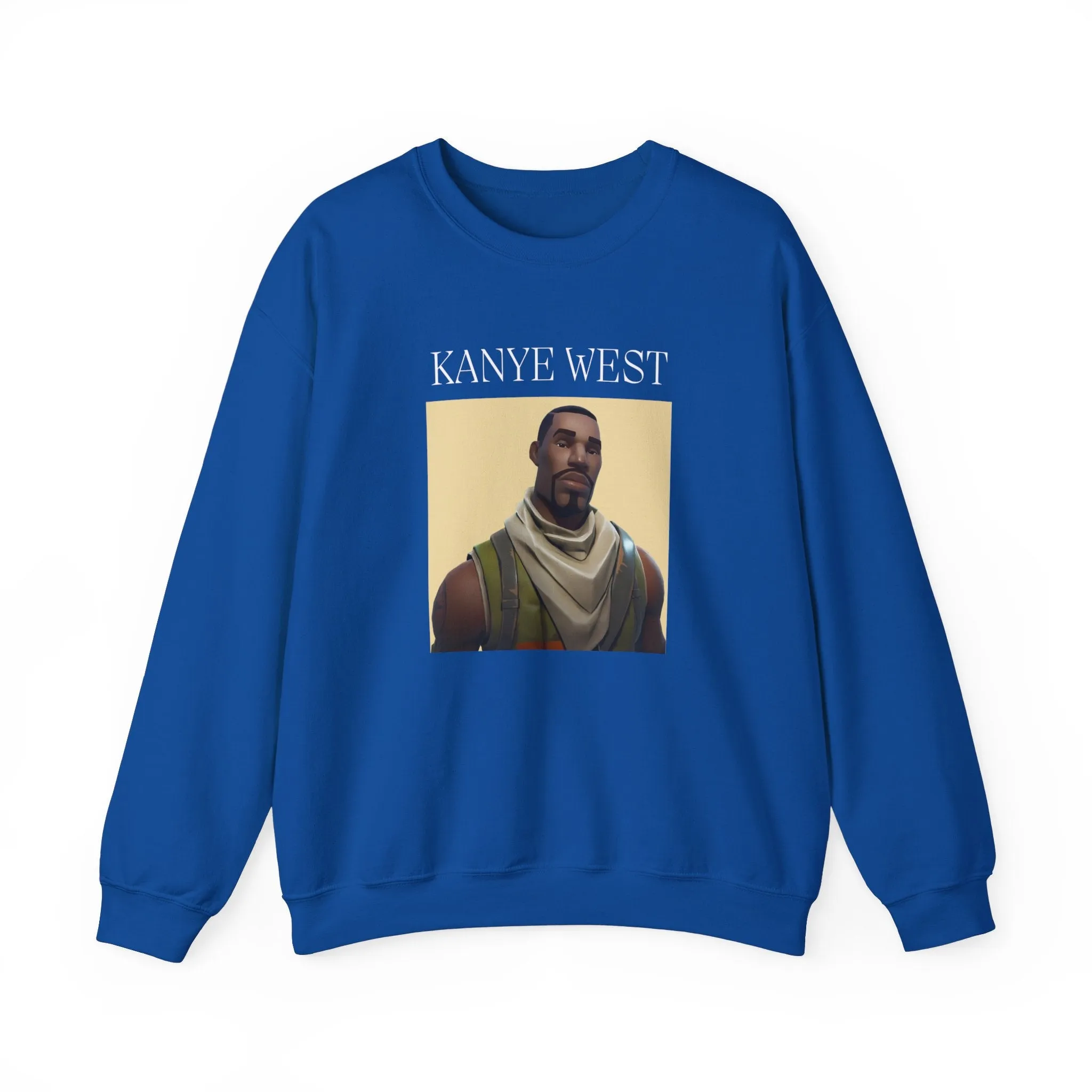 Kanye West Fortnite Fun Unisex Sweatshirt, Heavy Blend™ Crewneck Featuring Meme Graphics, Gamer & Music Fan Merch
