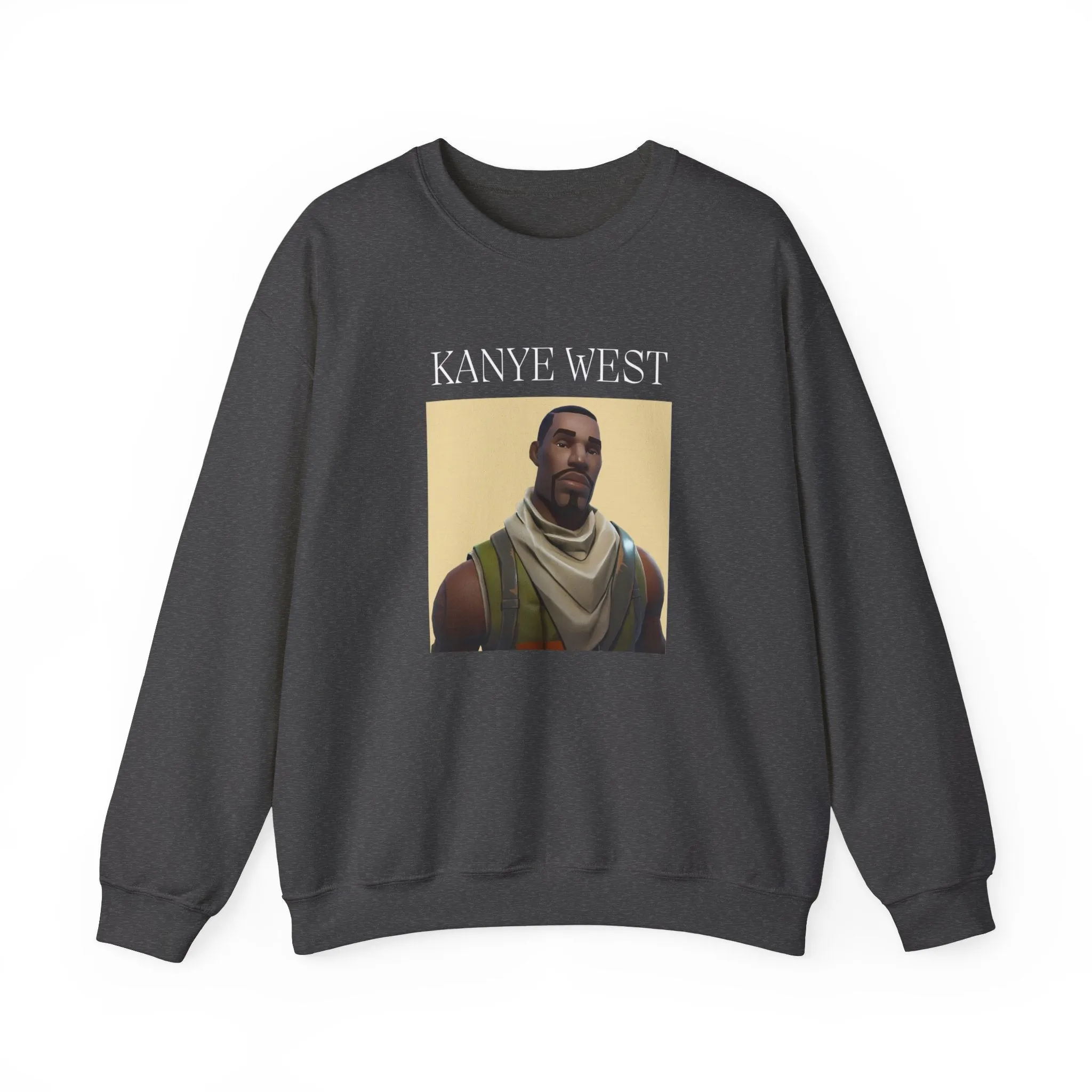 Kanye West Fortnite Fun Unisex Sweatshirt, Heavy Blend™ Crewneck Featuring Meme Graphics, Gamer & Music Fan Merch