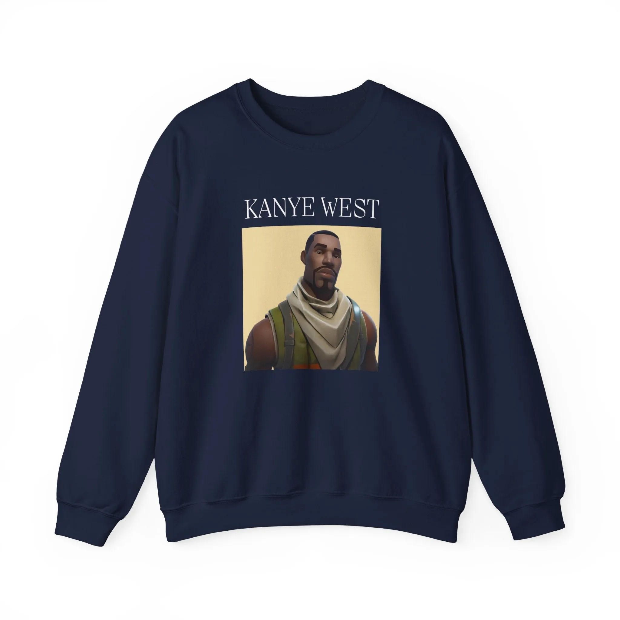 Kanye West Fortnite Fun Unisex Sweatshirt, Heavy Blend™ Crewneck Featuring Meme Graphics, Gamer & Music Fan Merch