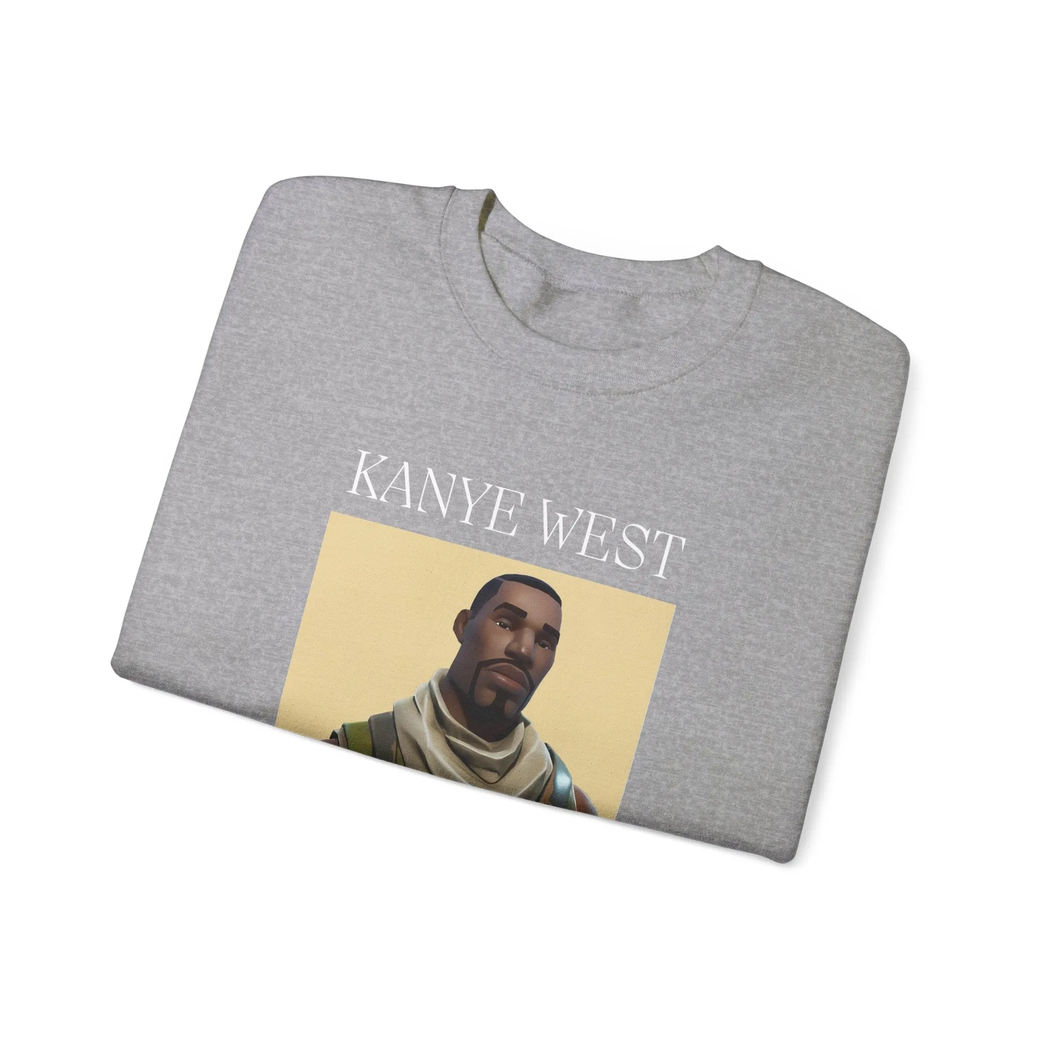 Kanye West Fortnite Fun Unisex Sweatshirt, Heavy Blend™ Crewneck Featuring Meme Graphics, Gamer & Music Fan Merch