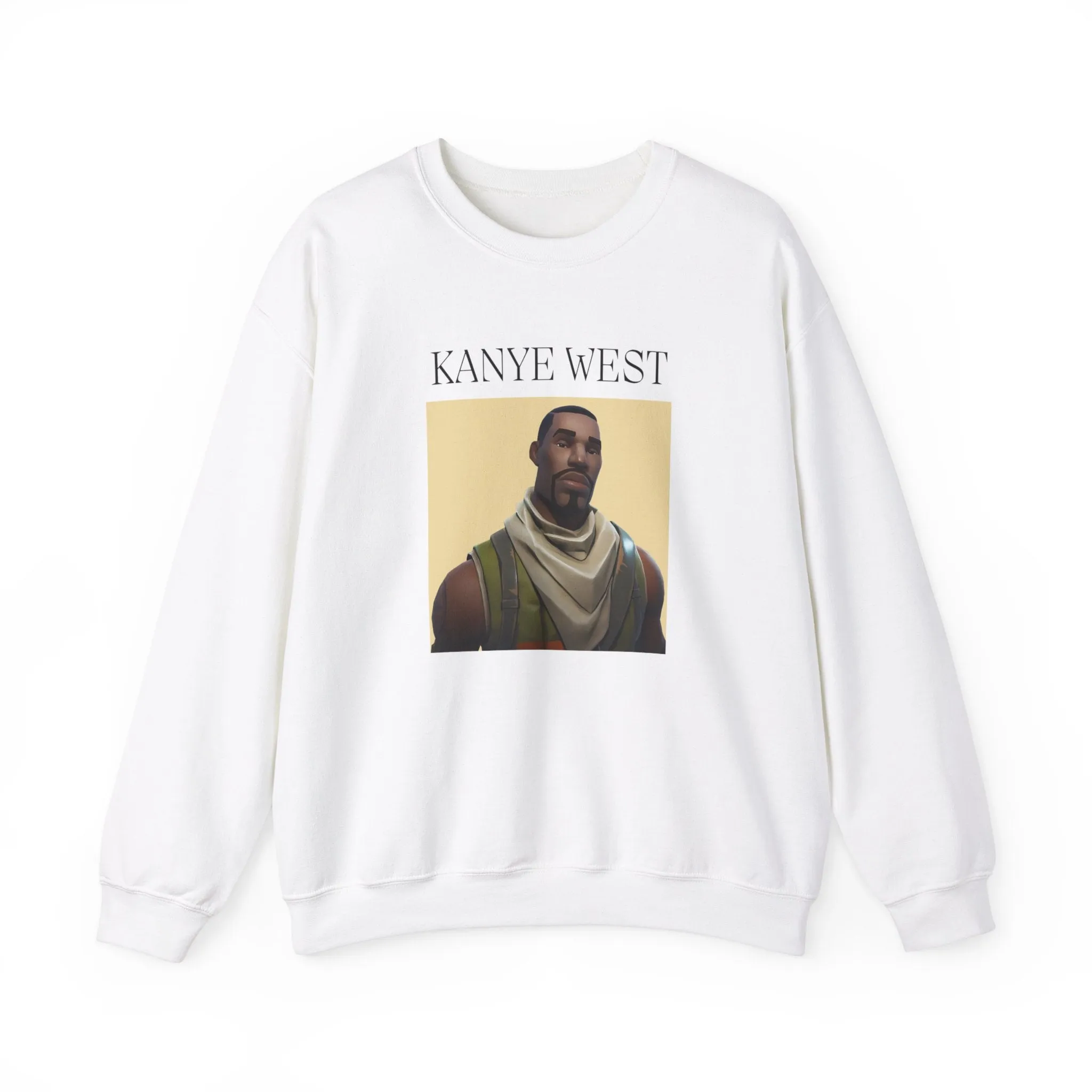 Kanye West Fortnite Fun Unisex Sweatshirt, Heavy Blend™ Crewneck Featuring Meme Graphics, Gamer & Music Fan Merch