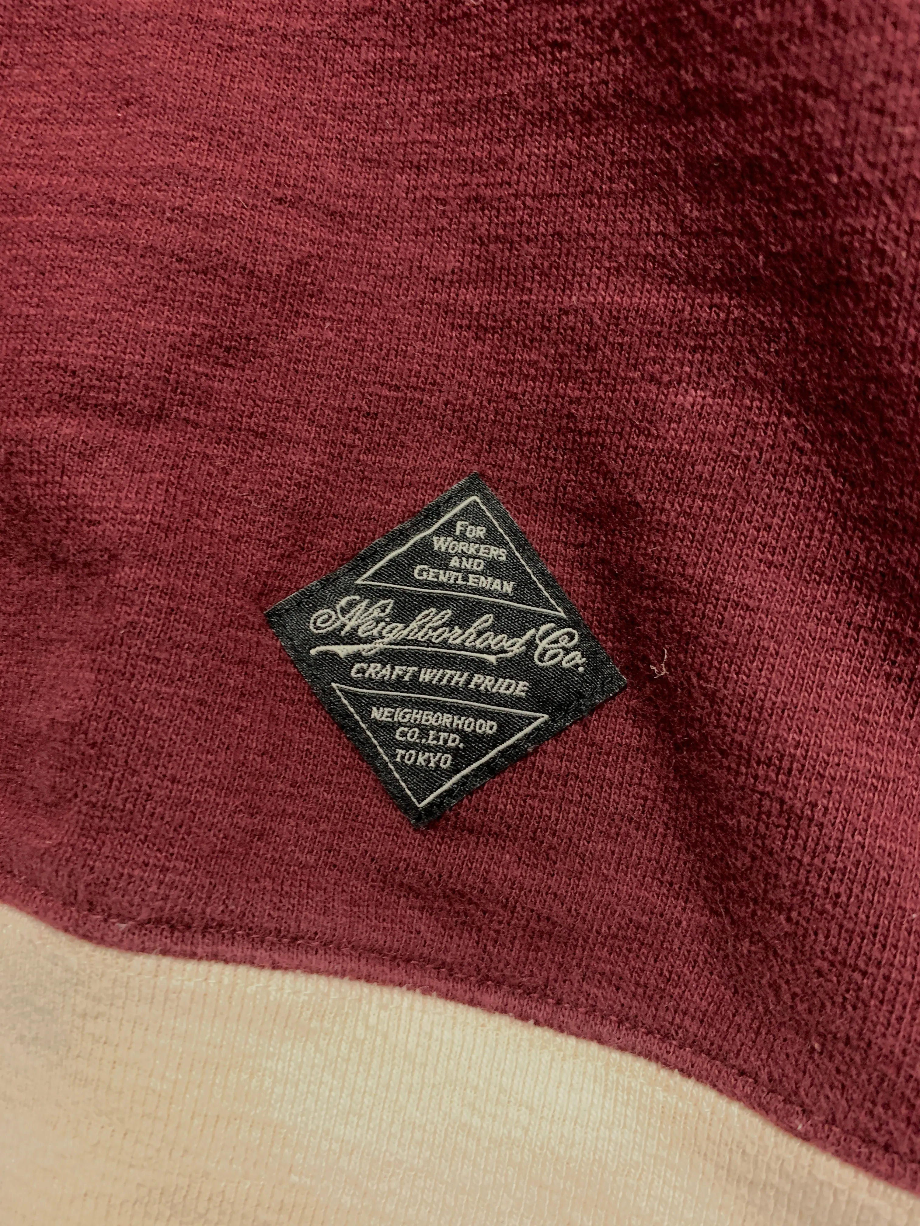 [L] Neighborhood Majestic Crewneck Sweatshirt Burgundy