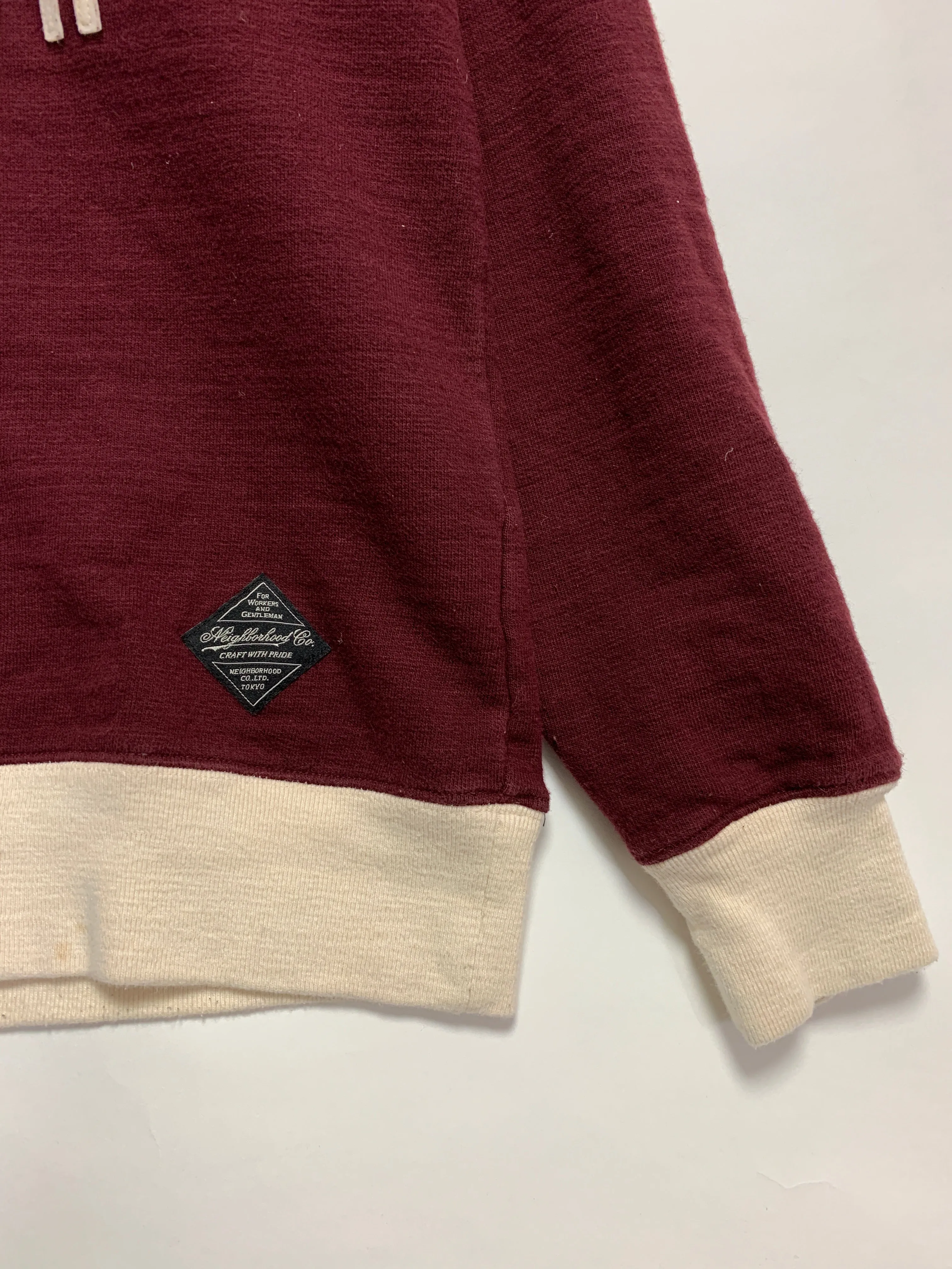 [L] Neighborhood Majestic Crewneck Sweatshirt Burgundy