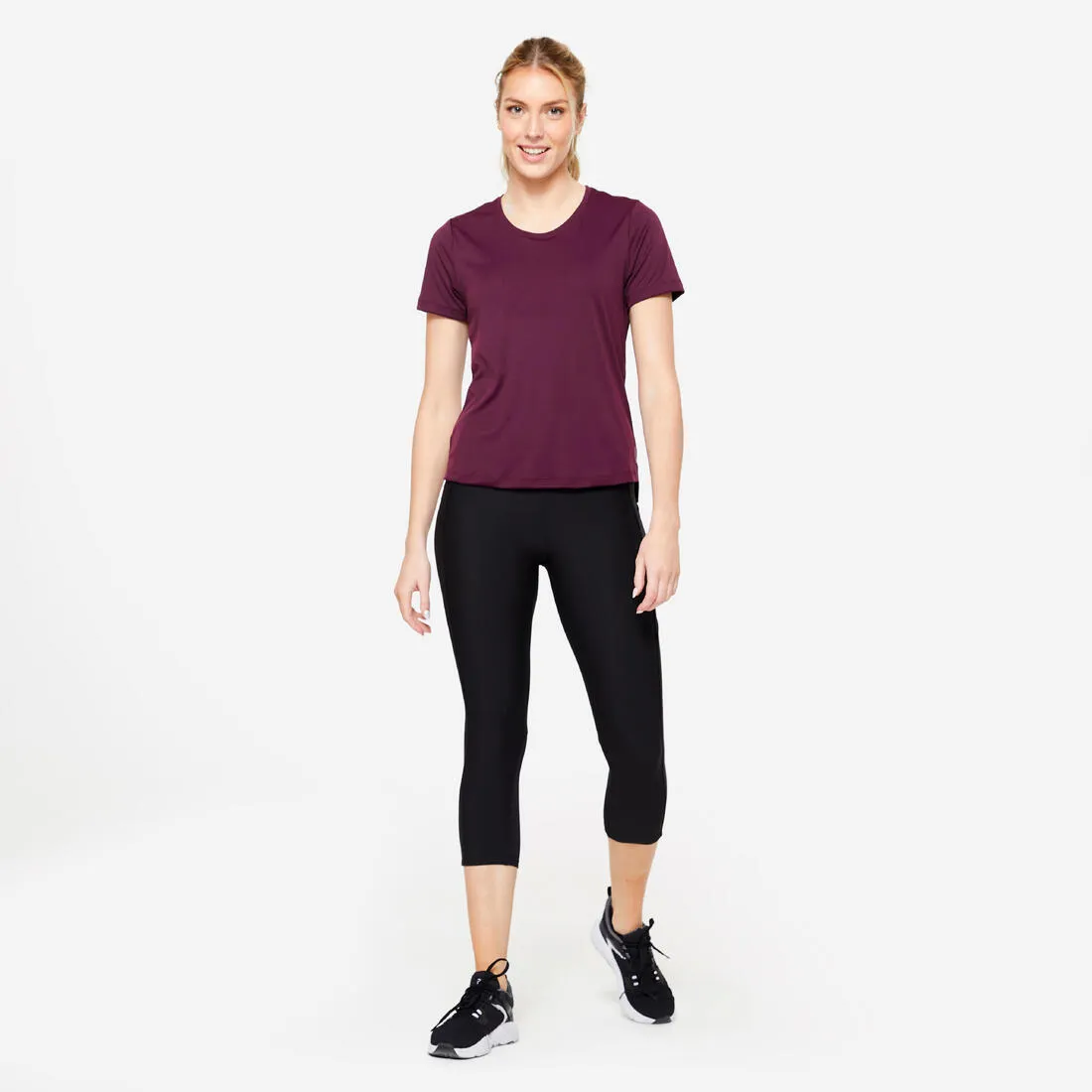 Legging court avec poche téléphone Fitness Cardio Femme