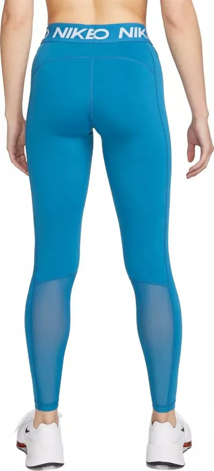 LEGGINGS NIKE PRO PANTA DONNA SPORTWEAR WORKOUT AZZURRO