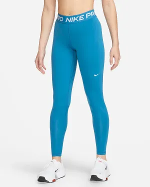 LEGGINGS NIKE PRO PANTA DONNA SPORTWEAR WORKOUT AZZURRO