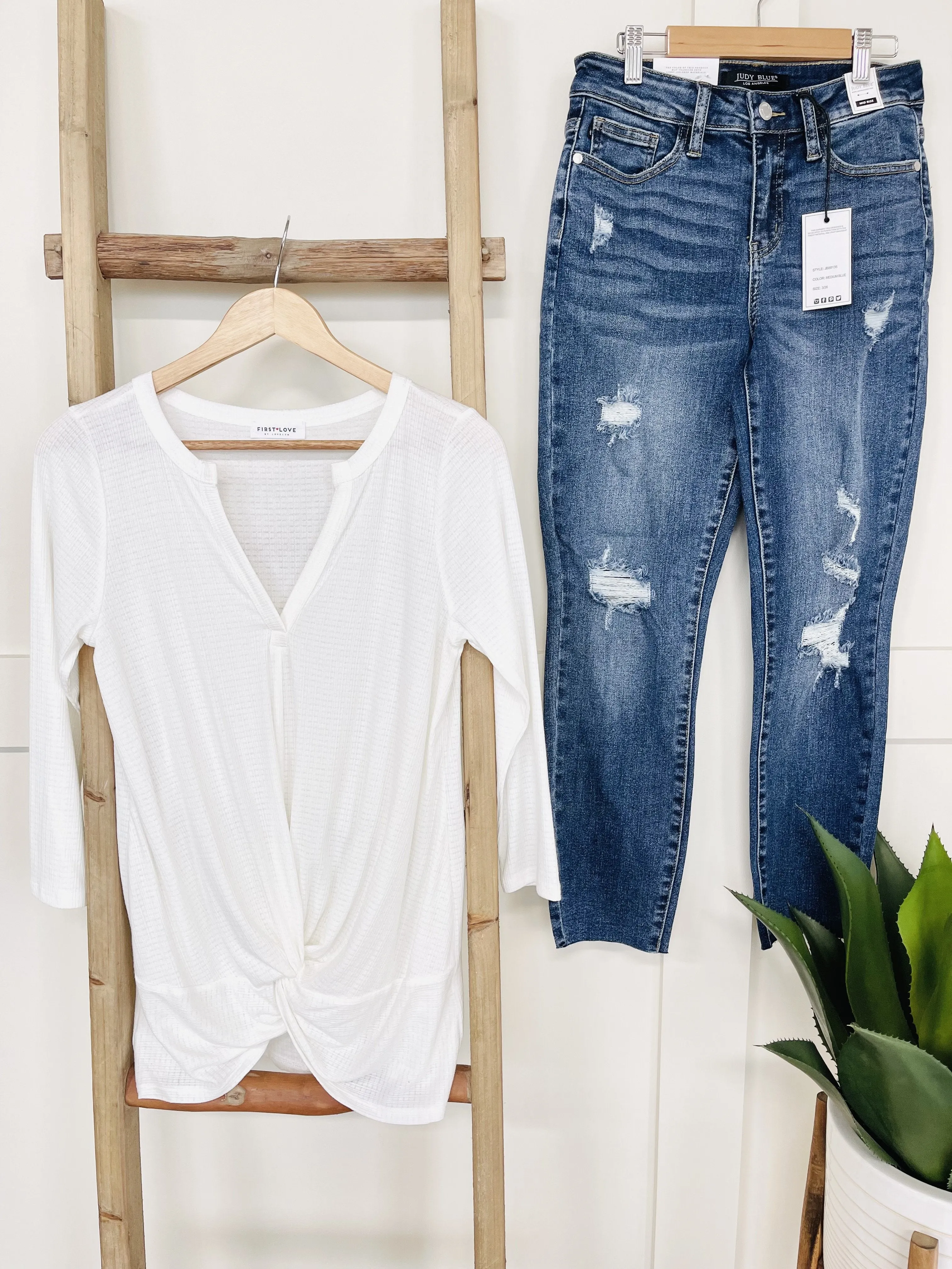 Let's Twist Again White Top