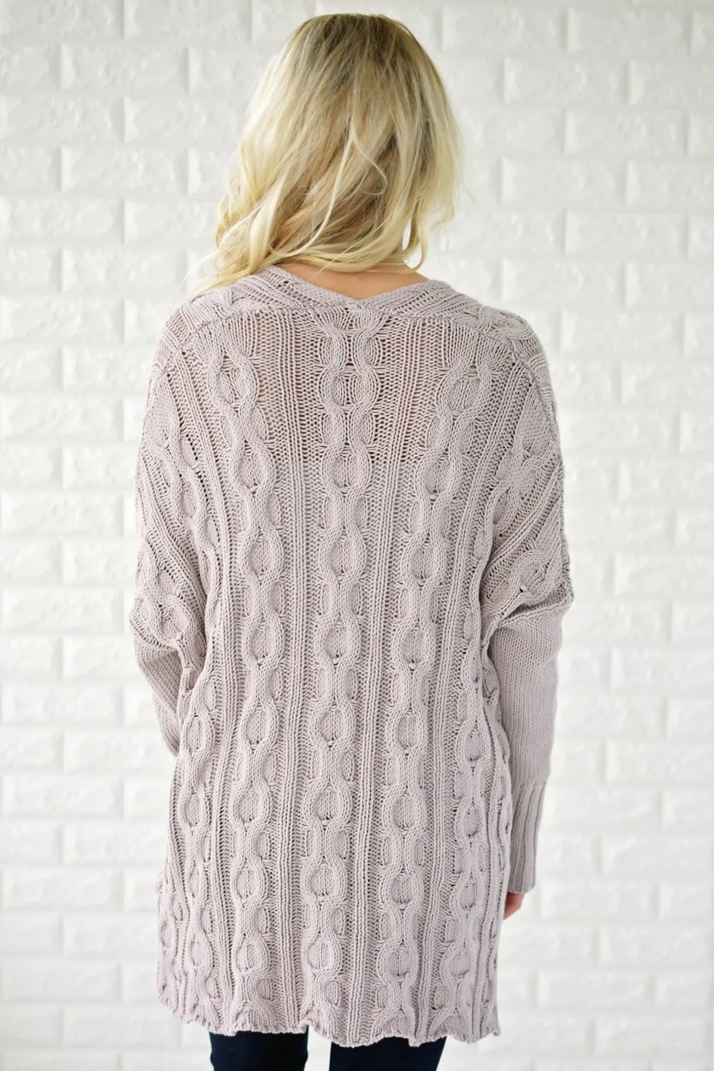 Light Purple V-Neck Sweater