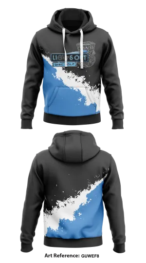 Lights Out Disc Golf  Core Men's Hooded Performance Sweatshirt - GUWEF8