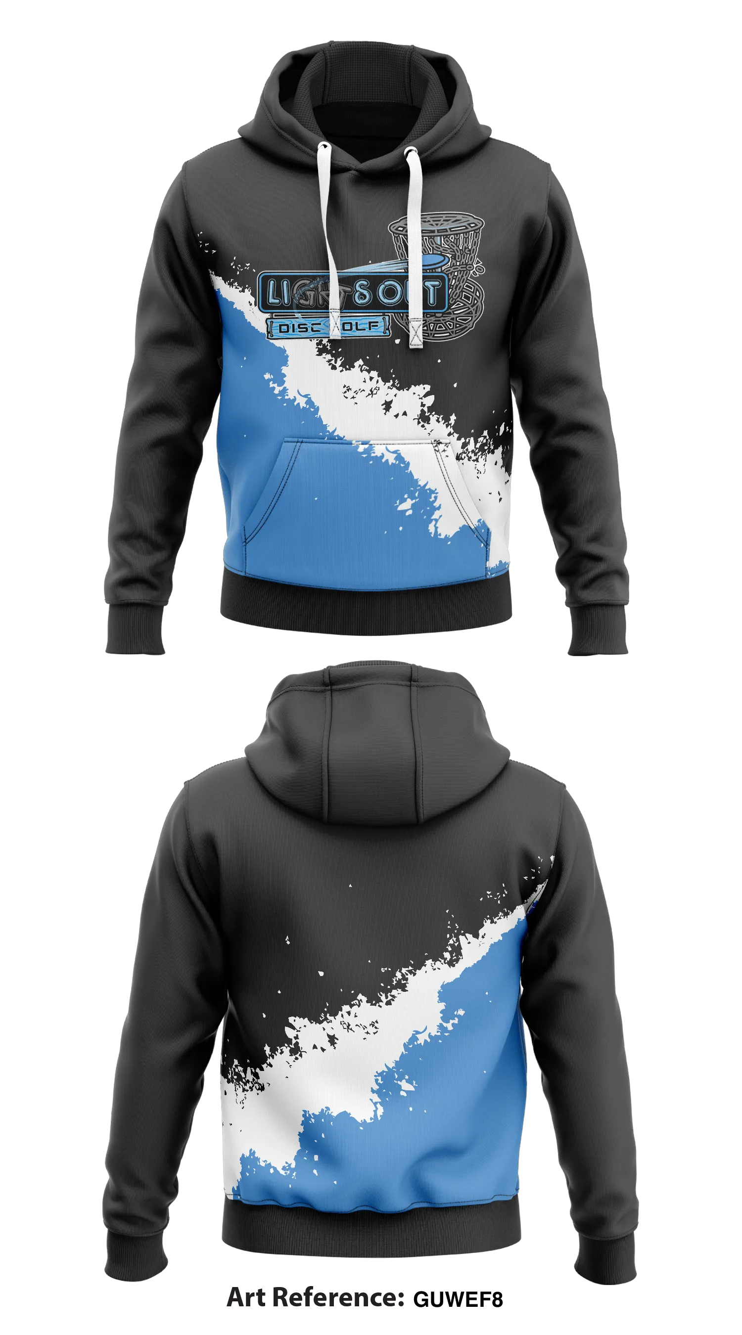 Lights Out Disc Golf  Core Men's Hooded Performance Sweatshirt - GUWEF8