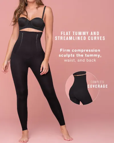 Lilac Blue Extra High Waisted Firm Compression Legging