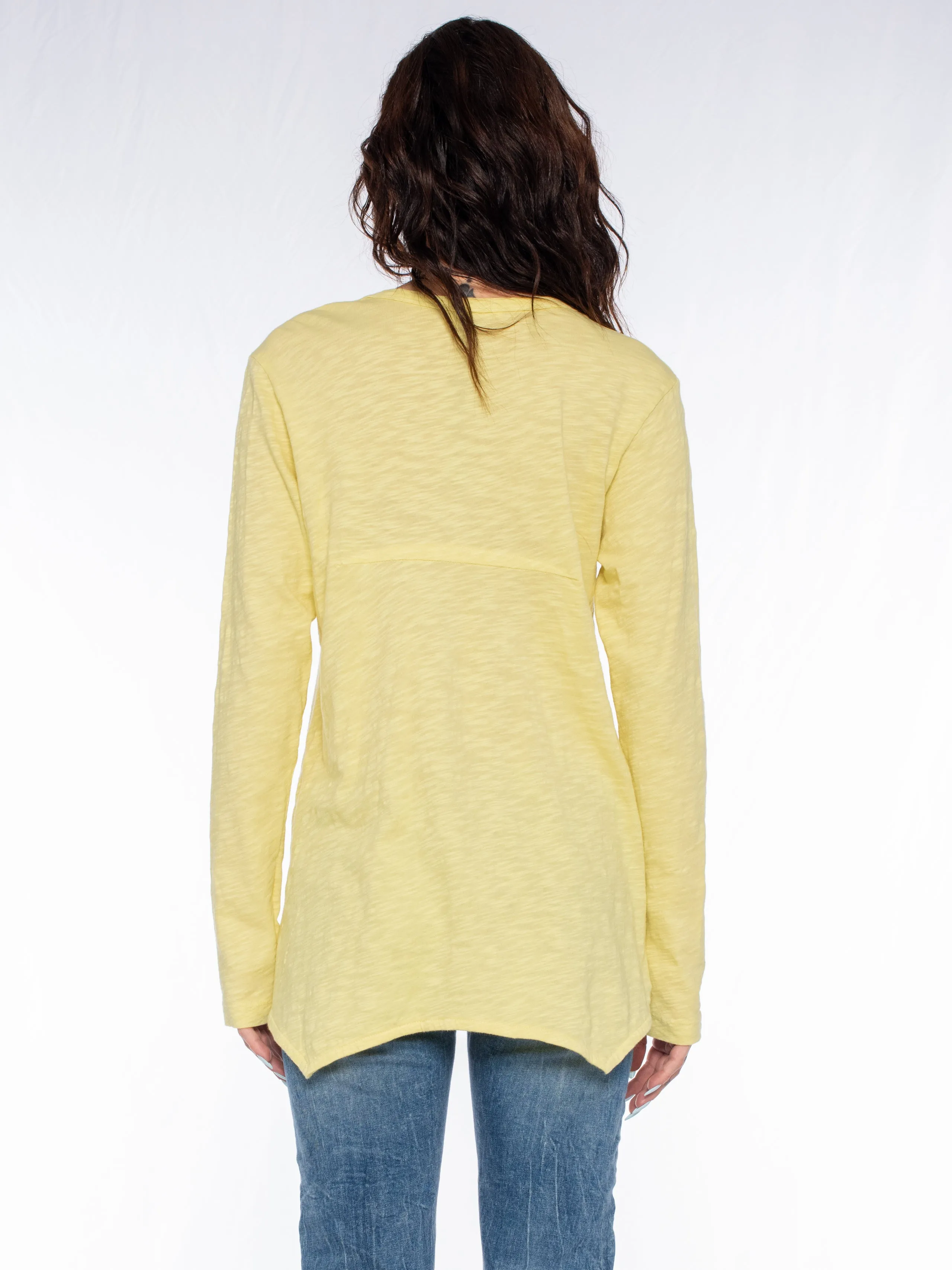 Long Sleeve Shrunken Boyfriend Top