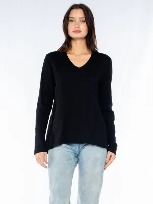 Long Sleeve Shrunken Boyfriend Top