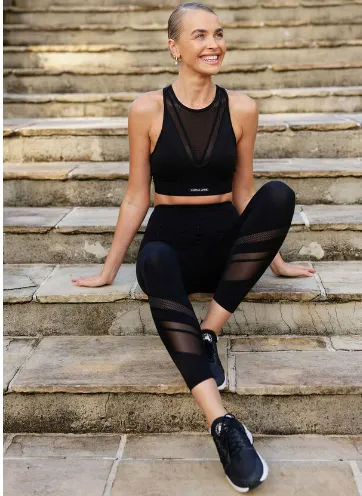 Lorna Jane Push The Limits Pocket Ankle Biter Leggings - Black