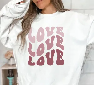 LOVE LOVE LOVE CREWNECK SWEATSHIRT