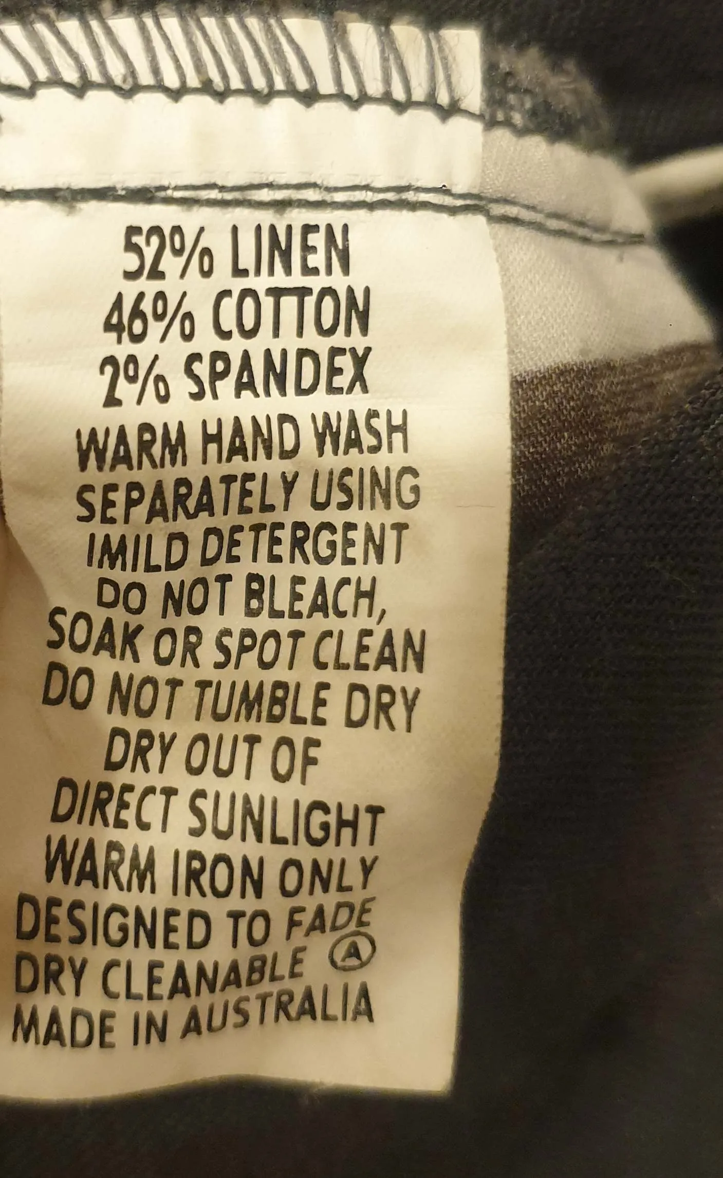 Lush grey linen mix straight leg tailored pants size 10